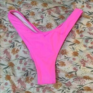 Vibrant Pink Bikini Bottom size S Brazilian